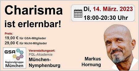 Charisma ist erlernbar! (Workshop | München)