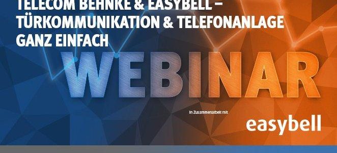 elecom Behnke und easybell – Türkommunikation und Telefonanlage ganz einfach (Webinar | Online)