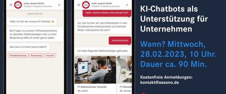 Online-Vortrag: Nutzen von KI-Chatbots für Unternehmen (Vortrag | Online)