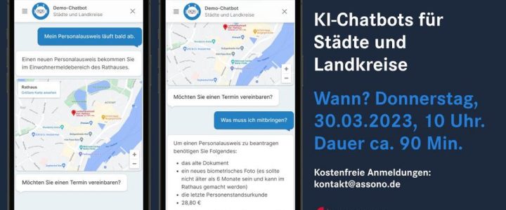 Online-Vortrag: Nutzen von KI-Chatbots für Städte und Landkreise (Vortrag | Online)