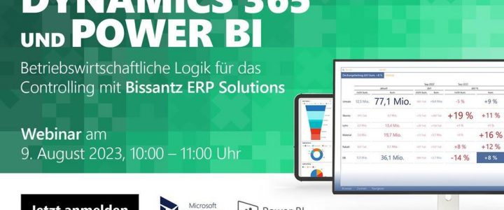 Dynamics 365 und Power BI im Controlling – mit Bissantz (Webinar | Online)