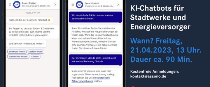 Online-Vortrag: Nutzen von KI-Chatbots für Stadtwerke und Energieversorger (Vortrag | Online)