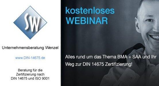 Alles rund um das Thema BMA + SAA und Ihr Weg zur DIN 14675 Zertifizierung! (Webinar | Online)