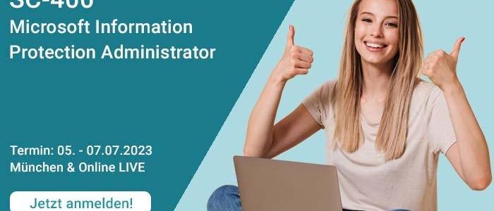 SC-400 Microsoft Information Protection Administrator (Schulung | Online)