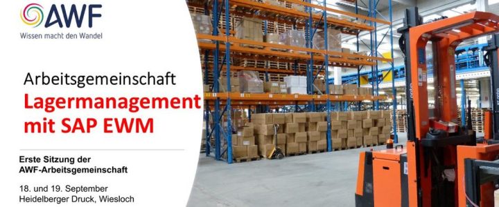 Lagermanagement mit SAP® – AWF Arbeitsgemeinschaft – 1. Arbeitssitzung (Workshop | Wiesloch)