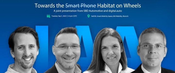 SBD & digital.auto diskutieren das Thema „Towards the Habitat on Wheels“ auf der (Vortrag | München)