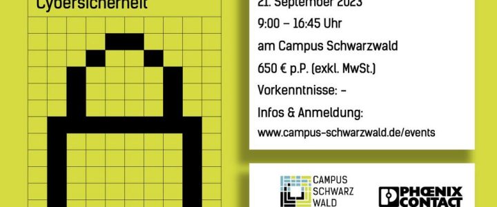 Industrielle Cybersicherheit – Grundlagen ISA / IEC 62443 (Seminar | Freudenstadt)