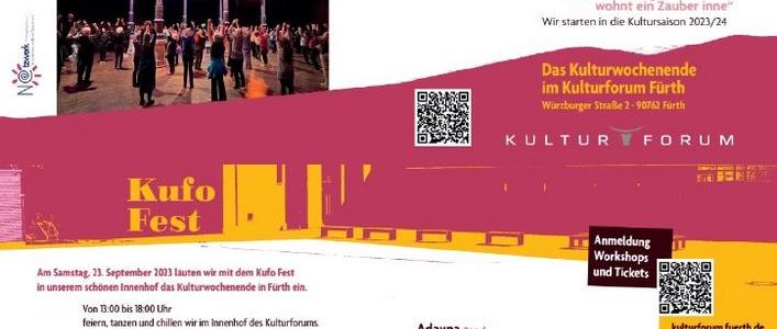 Willkommen zum Kufo Fest am Sa 23.09.2023 von 13:00 bis 18:00 Uhr (Unterhaltung / Freizeit | Fürth)