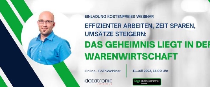 Zeit sparen, Umsätze steigern: Sage 100 Warenwirtschaft! (Webinar | Online)