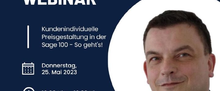 Kundenindividuelle Preisgestaltung in der Sage 100 – So geht’s! (Webinar | Online)