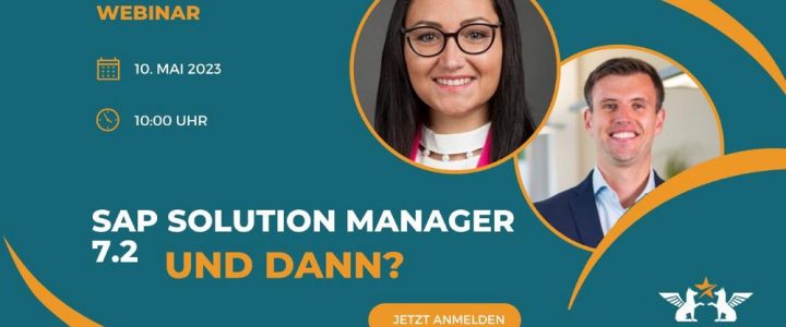 SAP Solution Manager 7.2 – und dann? (Webinar | Online)