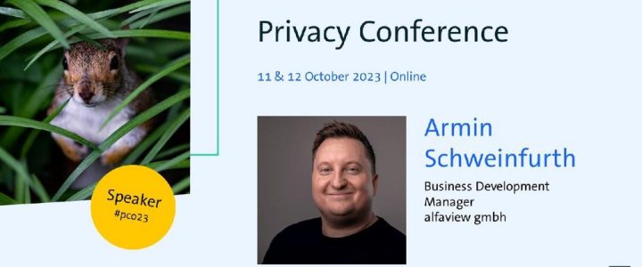 Vortrag von alfaview auf der Privacy Conference (Vortrag | Online)