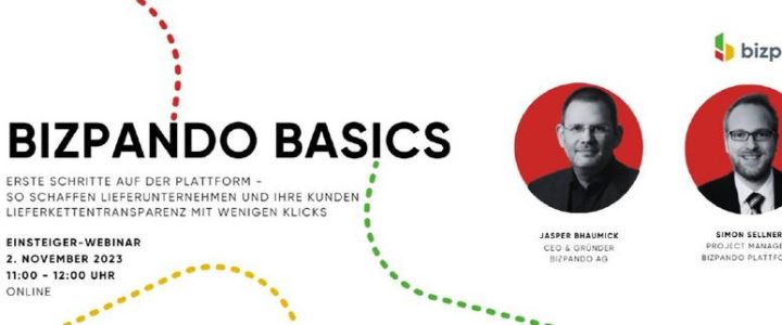 bizpando Basics: Lieferkettentransparenz für Einsteiger (Webinar | Online)