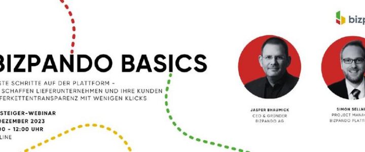 bizpando Basics: Lieferkettenransparenz für Einsteiger (Webinar | Online)