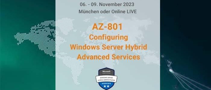 AZ-801 Configuring Windows Server Hybrid Advanced Services (Seminar | Online)