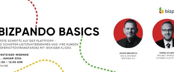 bizpando Basics: Lieferkettentransparenz für Einsteiger (Webinar | Online)