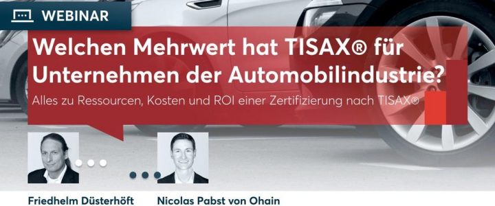 Zertifizierung nach TISAX® – Lohnt sich das? (Webinar | Online)