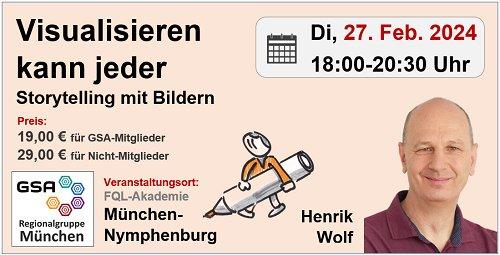 VISUALISIEREN KANN JEDER – Storytelling mit Bildern u.a. auf Flipchart (Workshop | München)