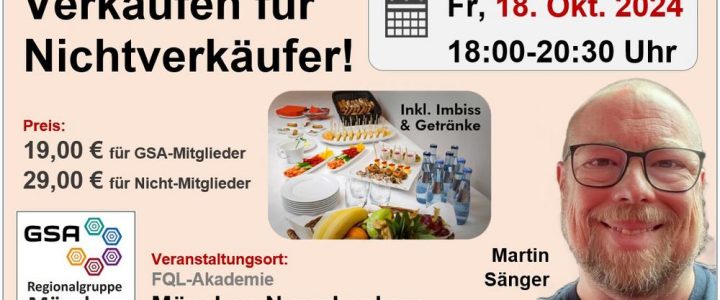 Verkaufen für Nichtverkäufer! (Workshop | München)