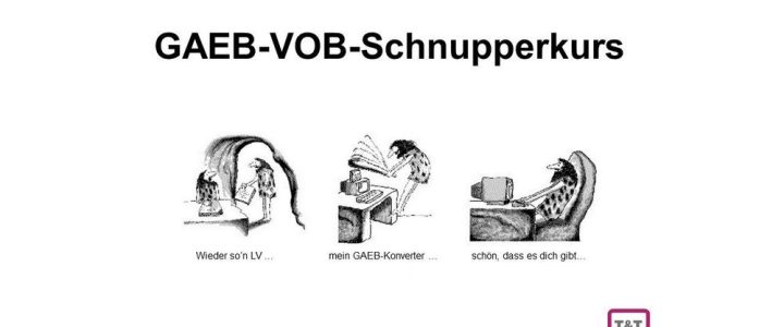 Online-GAEB-VOB-Schnupperkurs (Vortrag | Online)