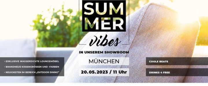 Summer vibes in unserem Showroom MÜNCHEN (Ausstellung | München)