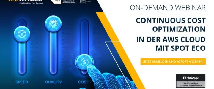 On-Demand Webinar – Continuous Cost Optimization in der AWS Cloud mit Spot Eco (Webinar | Online)