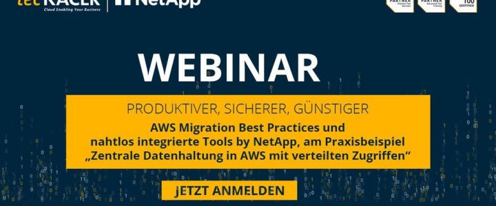 AWS Migration Best Practices am Beispiel „Zentraler File Share mit verteilten Zugriffen“ (Webinar | Online)