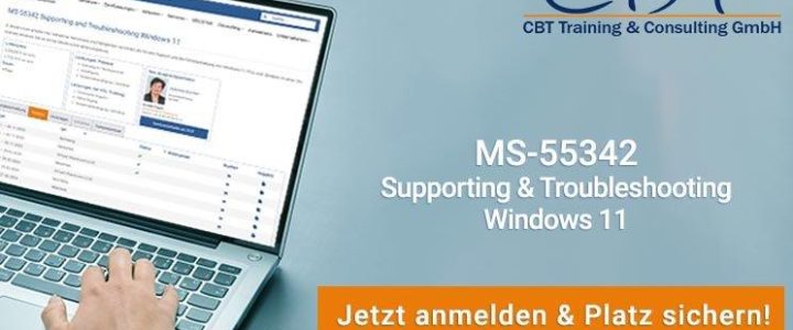 Jetzt Platz sichern: MS-55342 Supporting and Troubleshooting Windows 11 (Schulung | Online)