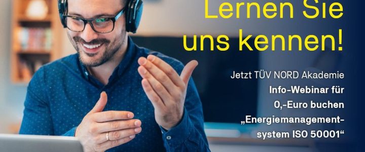 Info-Webinar: Energiemanagementsystem nach ISO 50001 (Webinar | Online)