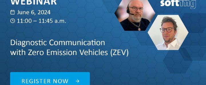 Webinar | Diagnostic Communication with Zero Emission Vehicles (ZEV) (Webinar | Online)