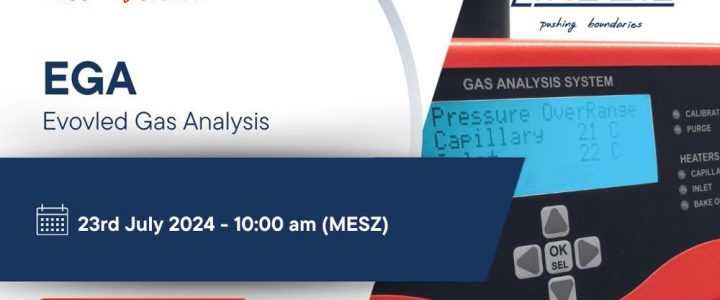 EGA – Evolved Gas Analysis Overview (Webinar | Online)