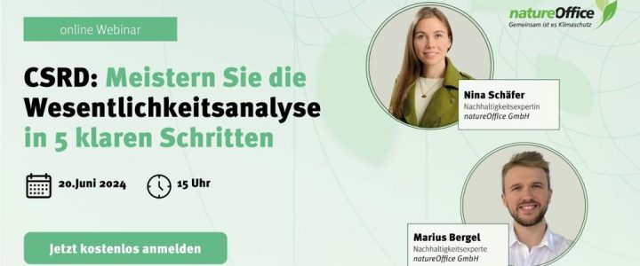 CSRD: Meistern Sie die Wesentlichkeitsanalyse in 5 klaren Schritten (Webinar | Online)