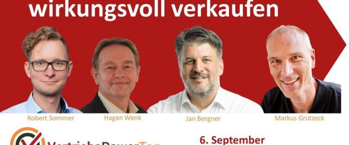 VertriebsPowerTag – wirkungsvoll verkaufen (Webinar | Online)