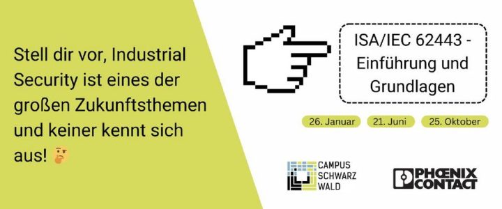 ISA/IEC 62443 – Einführung und Grundlagen (Seminar | Freudenstadt)