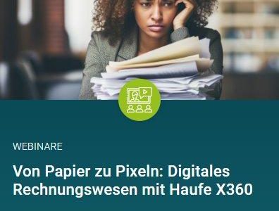 Kostenfreies Webinar: „Digitales Rechnungswesen mit Haufe X360 – Controlling für Einsteiger“ (Webinar | Online)