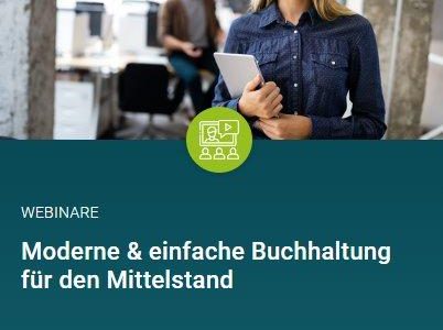 Kostenfreies Webinar: „Moderne und einfache Buchhaltung für den Mittelstand“ (Webinar | Online)