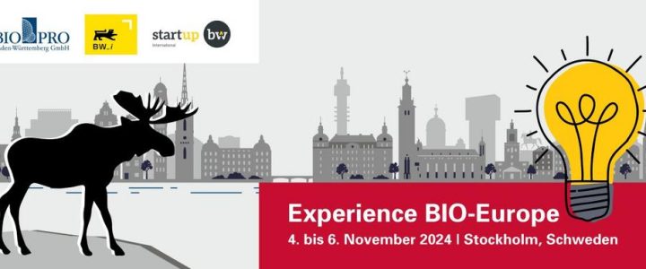 BIO-Europe 2024: Teilnahme für Start-ups am deutschen Gemeinschaftsstand mit BW_i und BIOPRO (Messe | Stockholm)