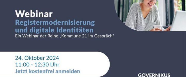 Webinar: Digitale Identitäten und Registermodernisierung (Webinar | Online)