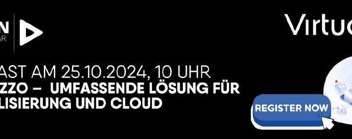 Virtuozzo – Die umfassende Lösung für Virtualisierung und Cloud (Webinar | Online)