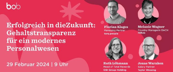 Erfolgreich in die Zukunft: Gehaltstransparenz für ein modernes Personalwesen (Webinar | Online)