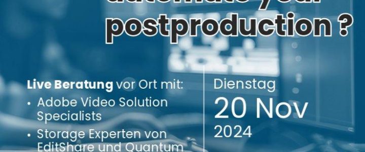 Postpro-MeetUp: Vereinte Kräfte für die Zukunft der Videoproduktion (Networking | Hamburg)