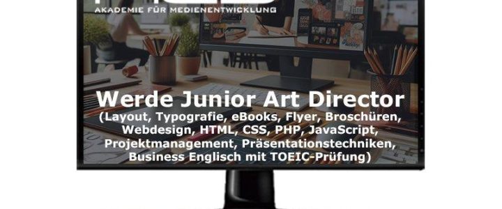 Visuelle Konzepte und digitale Medien: Ihre Zukunft als Junior Art Director (Schulung | Berlin)