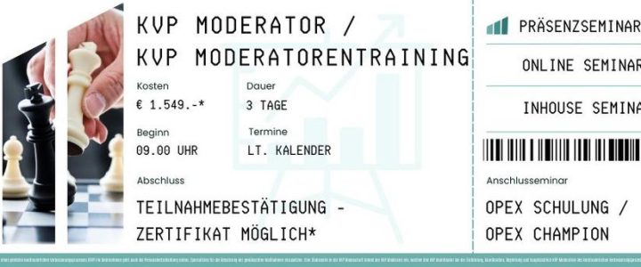 KVP Moderator | KVP Moderatorenschulung | KVP Moderatorenausbildung (Schulung | Stuttgart)