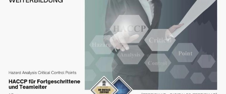 HACCP für Fortgeschrittene und Teamleiter (Seminar | Stuttgart)