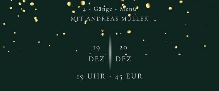 Christmas Pop Up Dinner mit Andreas Müller (Workshop | Online)