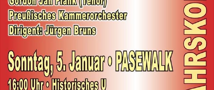 Neujahrskonzert mit dem Preußischen Kammerorchester (Unterhaltung / Freizeit | Pasewalk)