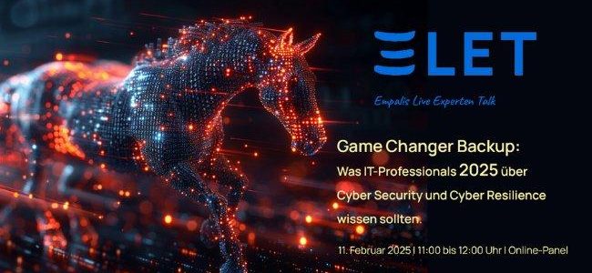 Game Changer BackupWas IT-Professionals 2025 über Cyber Security und Cyber Resilience wissen sollten (Webinar | Online)