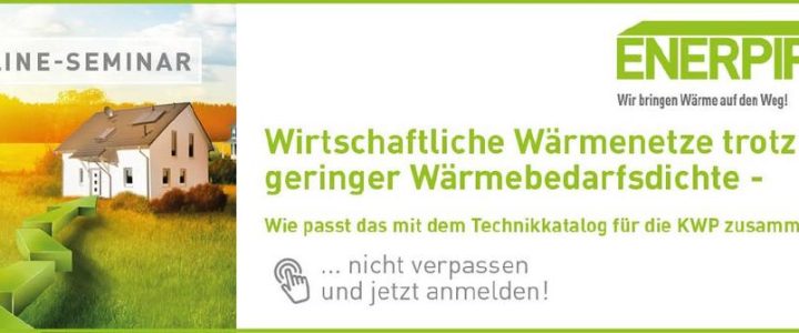 Wirtschaftliche Wärmenetze trotz geringer Wärmebedarfsdichte (Webinar | Online)