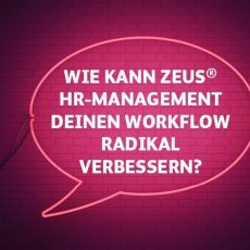 ISGUS IMPULS Digital – Wie kann ZEUS® HR-Management deinen Workflow radikal verbessern? (Webinar | Online)